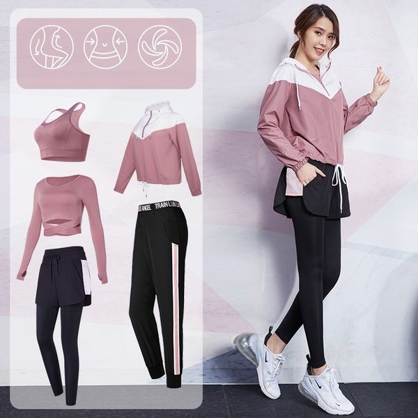 vansydical sport suit for women yoga jogging exposed navel shirt 2 in 1 leggings crop sets female running suit c0123, Gray
vansydical sport suit for women yoga jogging exposed navel shirt 2 in 1 leggings crop sets female running suit c0123, Gray