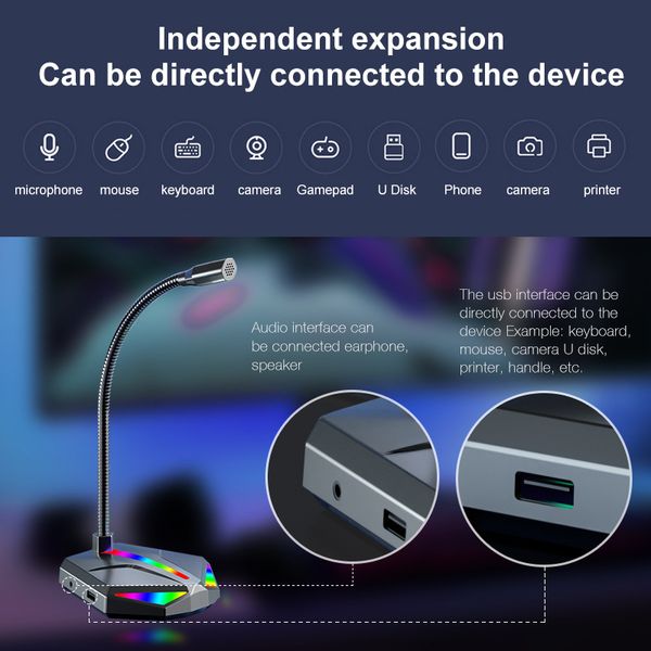 live microphone deskcomputer usb interface rgb luminous microphone game host
live microphone deskcomputer usb interface rgb luminous microphone game host