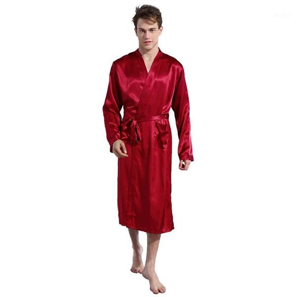 men's bathrobe summer pajamas men simulation silk bath robes bata hombre long sleeves home thin men's pajamas pyjama homme 20191, Black;brown
men's bathrobe summer pajamas men simulation silk bath robes bata hombre long sleeves home thin men's pajamas pyjama homme 20191, Black;brown