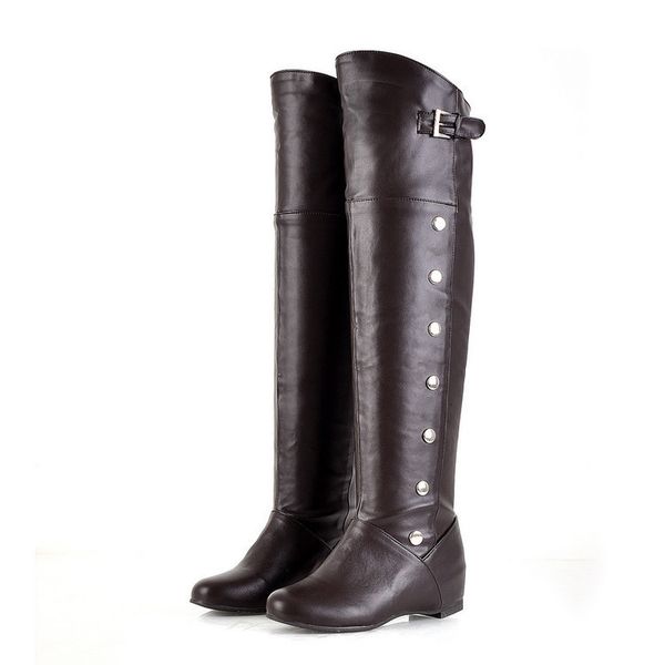 autumn-winter women knee-high boots riding-knee-high stockings on low heel shoes wide and buckle boots large size (43). xz-068, Black
autumn-winter women knee-high boots riding-knee-high stockings on low heel shoes wide and buckle boots large size (43). xz-068, Black