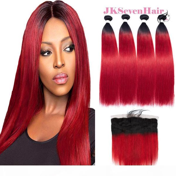 1b red straight malaysian peruvian virgin hair bundles 4pcs with 13x4 inch lace frontal dark root red brazilian hair extensions with frontal, Black
1b red straight malaysian peruvian virgin hair bundles 4pcs with 13x4 inch lace frontal dark root red brazilian hair extensions with frontal, Black