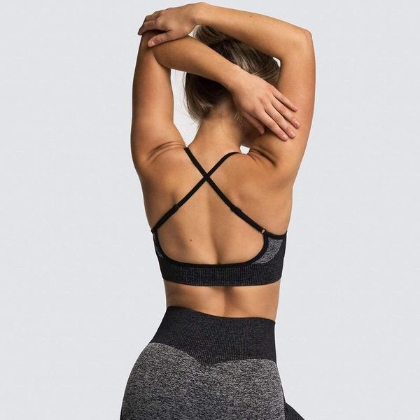 cross fitness bra sports workout for women knitting bras gym push up sport woman yoga training crop seamless jogging, White;black
cross fitness bra sports workout for women knitting bras gym push up sport woman yoga training crop seamless jogging, White;black