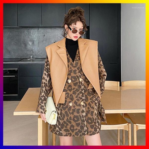 women's wool & blends fried street fashion lady leopard grain coat in fall and winter 2021 han edition dress loose long fur coat1, Black
women's wool & blends fried street fashion lady leopard grain coat in fall and winter 2021 han edition dress loose long fur coat1, Black