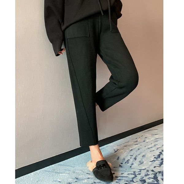 2020 autumn winter knitted women harem pants elastic high waist peg leg pants casual pocket carrot jogger trousers, Black;white
2020 autumn winter knitted women harem pants elastic high waist peg leg pants casual pocket carrot jogger trousers, Black;white
