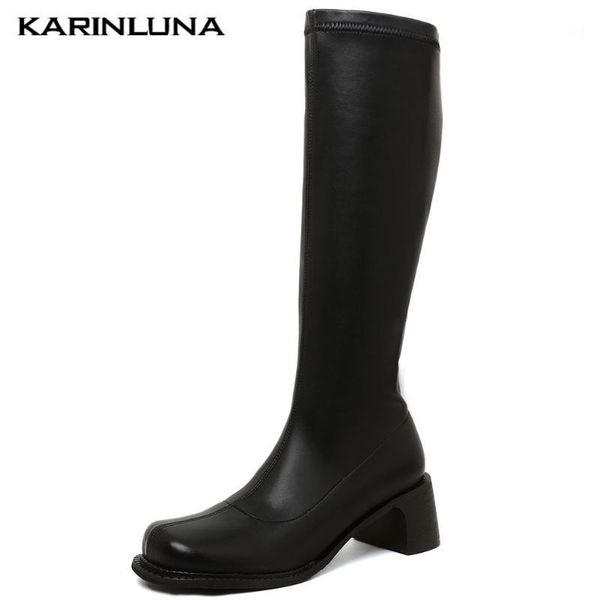boots karin genuine leather brand square high heels winter shoes fashion riding women1, Black
boots karin genuine leather brand square high heels winter shoes fashion riding women1, Black