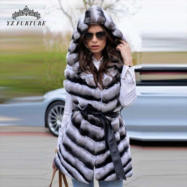 2019 chinchilla vest women winter warm thick fur gilet lady real rex fur vests 75cm striped coats sleeveless brand1, Black
2019 chinchilla vest women winter warm thick fur gilet lady real rex fur vests 75cm striped coats sleeveless brand1, Black