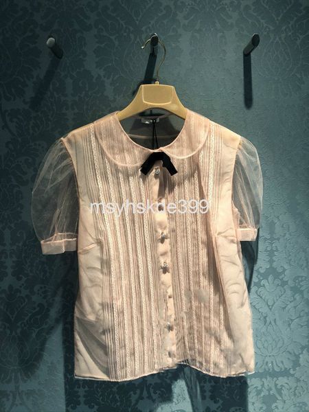 women's blouses & shirts 5445m niche spring and summer mesh lace stitching versatile bubble sleeve perspective shirt women's t-shi, White
women's blouses & shirts 5445m niche spring and summer mesh lace stitching versatile bubble sleeve perspective shirt women's t-shi, White