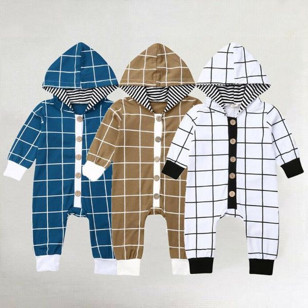 jumpsuits baby boy long sleeve hooded romper 0-18m born infant toddler spring autumn casual cotton plaid jumpsuit outfits1, Blue
jumpsuits baby boy long sleeve hooded romper 0-18m born infant toddler spring autumn casual cotton plaid jumpsuit outfits1, Blue