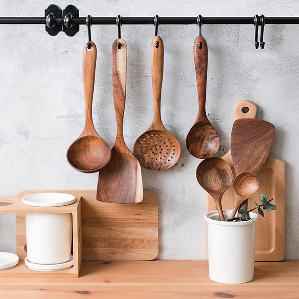 7pcs natural solid wooden tableware high temperature resistant spatula housold cooking tool spatula rice spoon colander kitchen wmtzal
7pcs natural solid wooden tableware high temperature resistant spatula housold cooking tool spatula rice spoon colander kitchen wmtzal