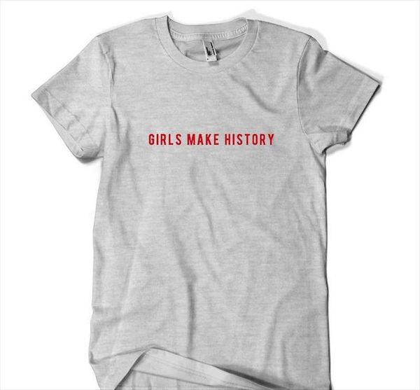 girls make history red letters print women t shirt cotton casual funny shirt for lady tee tumblr hipster drop ship new, White
girls make history red letters print women t shirt cotton casual funny shirt for lady tee tumblr hipster drop ship new, White