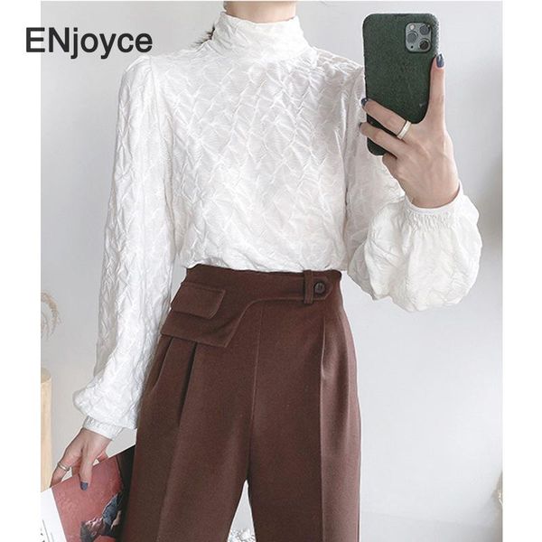 france style vintage turtleneck solid shirt women 2020 autumn fashion new style all match stand collar lantern sleeve blouse, White
france style vintage turtleneck solid shirt women 2020 autumn fashion new style all match stand collar lantern sleeve blouse, White