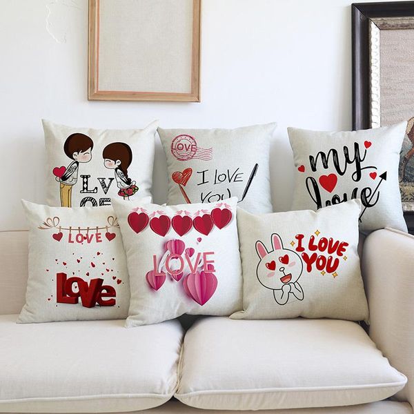 cushion/decorative pillow romantic love design sofa decoration cushion cover cute cartoon letter cases valentine's day gift linen cushi
cushion/decorative pillow romantic love design sofa decoration cushion cover cute cartoon letter cases valentine's day gift linen cushi