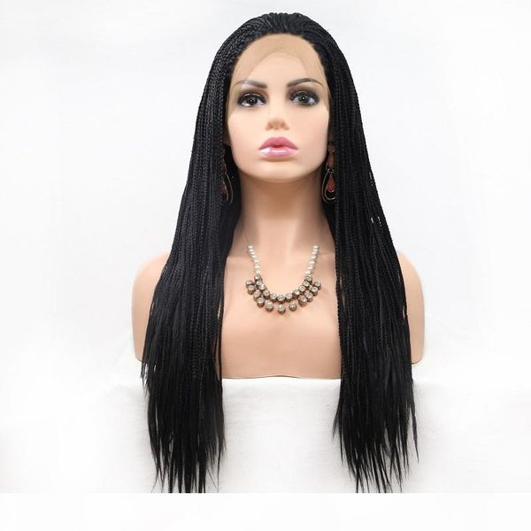 20inch bomb twist glance dreadlock synthetic hair crochet braid lace front braiding women curly wigs thic fiber wig, Black
20inch bomb twist glance dreadlock synthetic hair crochet braid lace front braiding women curly wigs thic fiber wig, Black