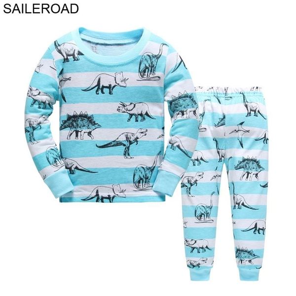 saileroad cartoon dinosaur boy pyjamas suits autumn winter night suit cotton children's pajamas sleepwear kids nightwear lj201216, Blue;red
saileroad cartoon dinosaur boy pyjamas suits autumn winter night suit cotton children's pajamas sleepwear kids nightwear lj201216, Blue;red