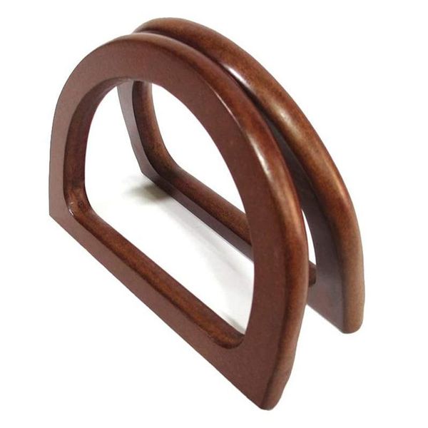 new-2 pcs wooden d shaped handles handle replacement for handmade bags diy craft purse handles making dark brown, Black
new-2 pcs wooden d shaped handles handle replacement for handmade bags diy craft purse handles making dark brown, Black