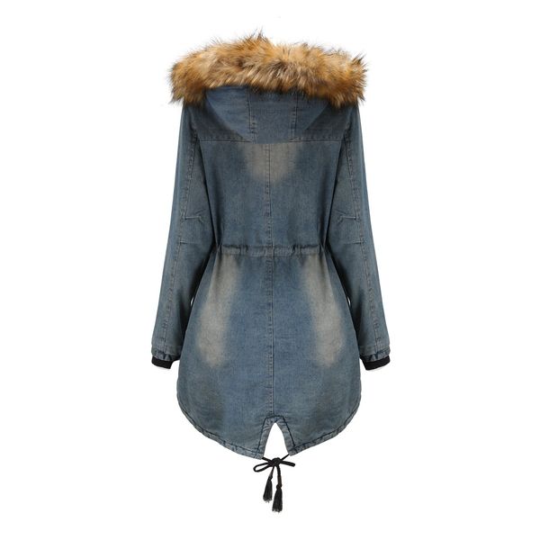 new womens jacket fur denim blue jeans hooded women coat winter warmth 100% cotton size s-xxl, Tan;black
new womens jacket fur denim blue jeans hooded women coat winter warmth 100% cotton size s-xxl, Tan;black