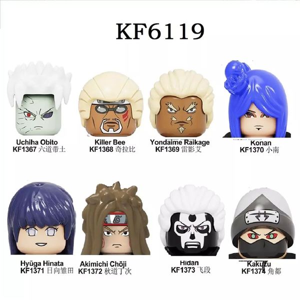 building blocks anime figures hatake tobi uzumaki uchicha jiraiya uchiha itach model for children head toys kf6119 
building blocks anime figures hatake tobi uzumaki uchicha jiraiya uchiha itach model for children head toys kf6119
