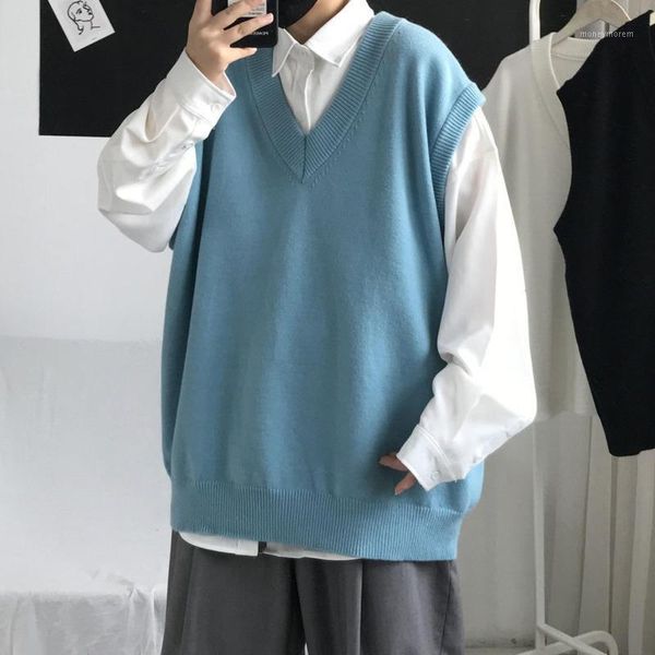men's sweaters men's sweater 2021 autumn and winter v-neck slim solid color knitted vest buttons casual fashion young campus1, White;black
men's sweaters men's sweater 2021 autumn and winter v-neck slim solid color knitted vest buttons casual fashion young campus1, White;black
