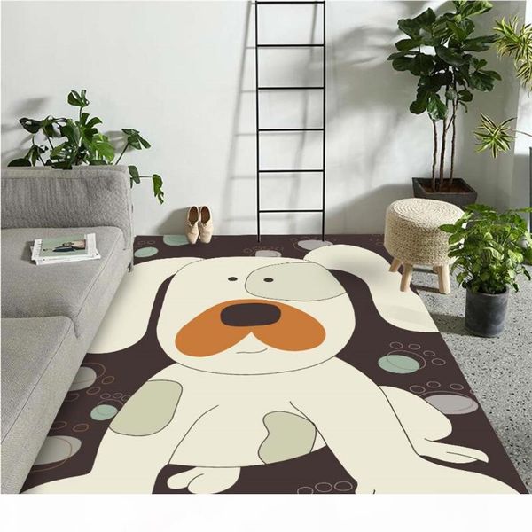 cartoon cat dog lion carpets kids room decor children play mat area rugs flannel soft animal living room carpet