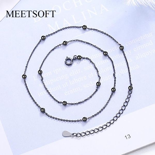 meetsoft silver plated pendant necklace minimalist clavicle chain female simple black bead penk popular accessories gift
meetsoft silver plated pendant necklace minimalist clavicle chain female simple black bead penk popular accessories gift