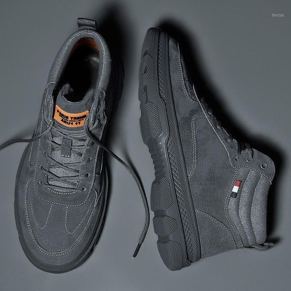 surom thick sole outdoor work boots men autumn new fashion pigskin ankle boots male non-slip rubber leather casual shoes1, Black
surom thick sole outdoor work boots men autumn new fashion pigskin ankle boots male non-slip rubber leather casual shoes1, Black