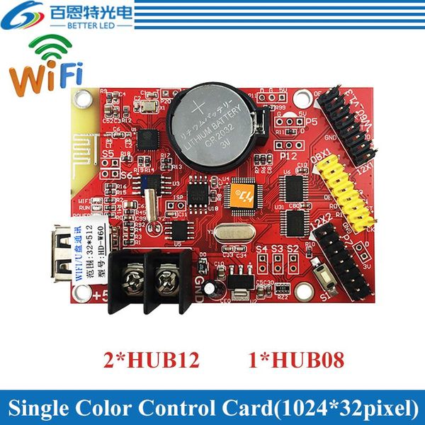 display hd-w60 usb+wifi 2*hub12 & 2*hub08 single color(1024*32 pixels) dual color(512*32 led control card
display hd-w60 usb+wifi 2*hub12 & 2*hub08 single color(1024*32 pixels) dual color(512*32 led control card