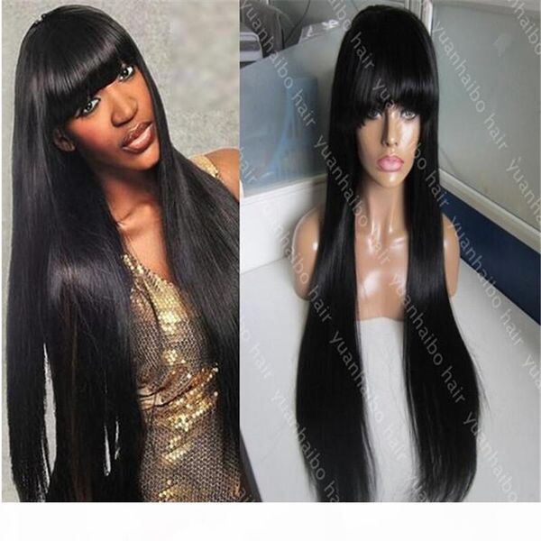 sale 8a grade brazilian hair wig 130 density straight human hair wig 1b color full lace wig with bangs, Black;brown
sale 8a grade brazilian hair wig 130 density straight human hair wig 1b color full lace wig with bangs, Black;brown