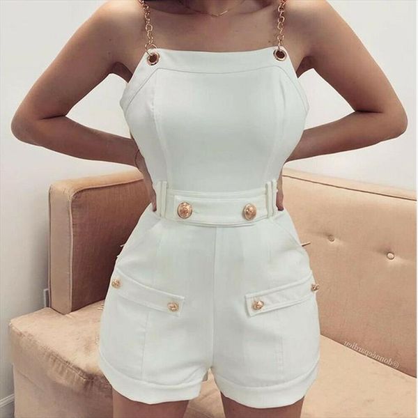 2020 summer women leotard rompers for casual bodysuits chain strap shoulder bodycon short jumpsuit slim playsuit clubwear, Black;white
2020 summer women leotard rompers for casual bodysuits chain strap shoulder bodycon short jumpsuit slim playsuit clubwear, Black;white