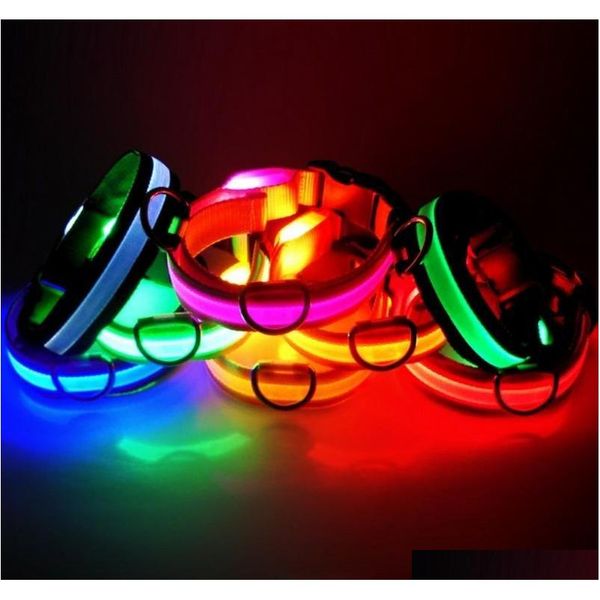 led nylon dog collar dog cat harness flashing light up night safety pet collars multi color xs-xl size christmas accessories wsqpc
led nylon dog collar dog cat harness flashing light up night safety pet collars multi color xs-xl size christmas accessories wsqpc