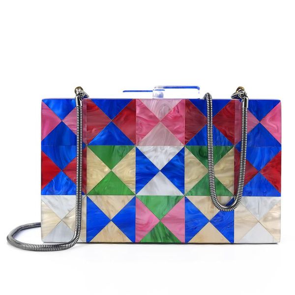 women messenger bags brand fashion luxury acrylic geometric lattice patchwork handbag party prom clutch woman evening bag
women messenger bags brand fashion luxury acrylic geometric lattice patchwork handbag party prom clutch woman evening bag