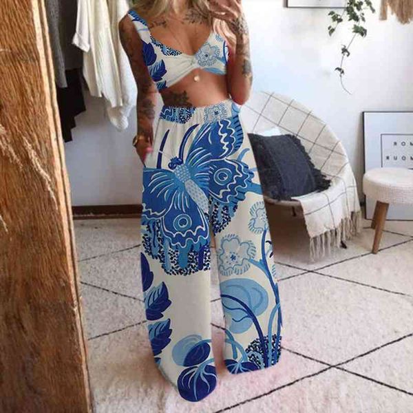 summer women bohemian butterfly printed camis wide leg pant 2 piece set athletic clothes streetwear vetement femme a40, White
summer women bohemian butterfly printed camis wide leg pant 2 piece set athletic clothes streetwear vetement femme a40, White