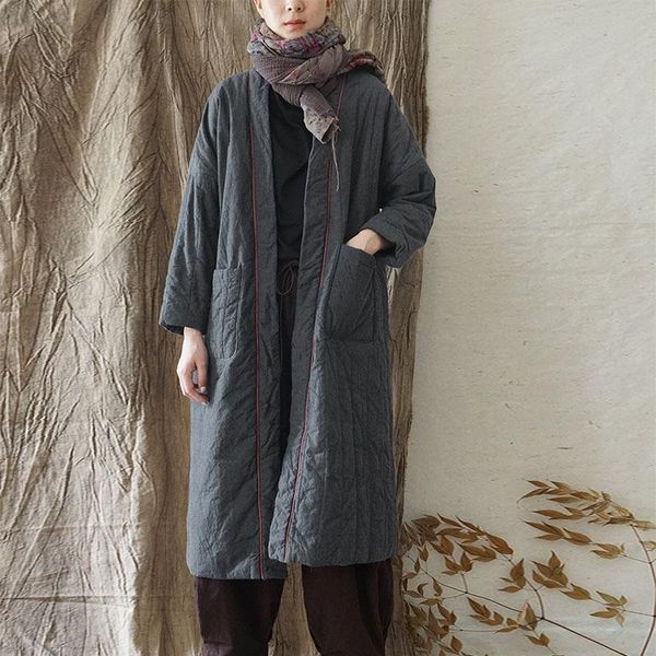 women's down & parkas scuwlinen 2021 winter coat women vintage casual stylish loose long straight thick yarn-dyed cotton padded jacket, Black
women's down & parkas scuwlinen 2021 winter coat women vintage casual stylish loose long straight thick yarn-dyed cotton padded jacket, Black
