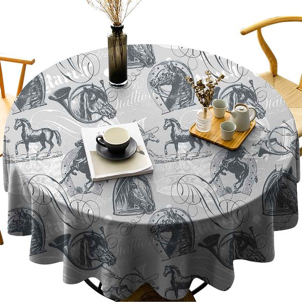 round tablecloth for kitchen dining tabledifferent kind of nostalgic gentle horses on calligraphic vintage styled background home
round tablecloth for kitchen dining tabledifferent kind of nostalgic gentle horses on calligraphic vintage styled background home