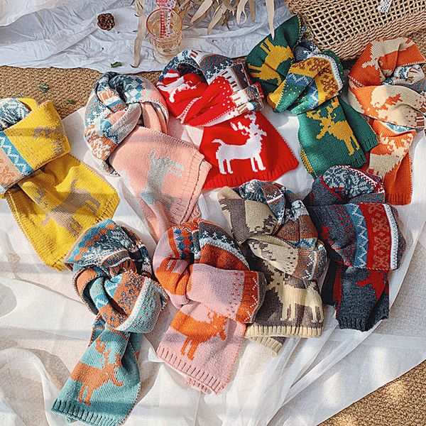 girls new christmas children's scarf winter boys thickened warm knitting jacquard baby deer neck, Red;brown
girls new christmas children's scarf winter boys thickened warm knitting jacquard baby deer neck, Red;brown