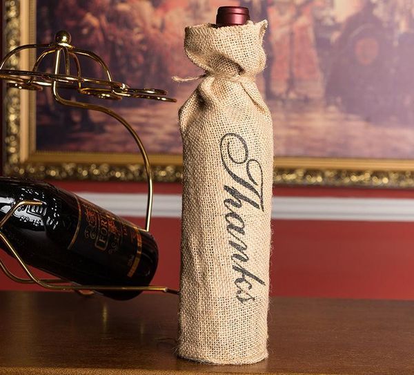gift wrap 100pcs burlap jute wine bottle bag champagne sleeve holder gifts bags thanks merci rustic party table decoration sn1968
gift wrap 100pcs burlap jute wine bottle bag champagne sleeve holder gifts bags thanks merci rustic party table decoration sn1968