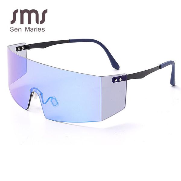sunglasses oversized rimless women men vintage mirror steampunk one piece black pink clear lens eyewear uv400 gafas, White;black
sunglasses oversized rimless women men vintage mirror steampunk one piece black pink clear lens eyewear uv400 gafas, White;black