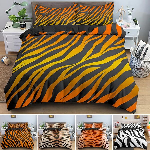 bedding sets tiger or zebra fur printing set single double king quilt duvet cover with pillowcase 2/3pcs bedclothes
bedding sets tiger or zebra fur printing set single double king quilt duvet cover with pillowcase 2/3pcs bedclothes