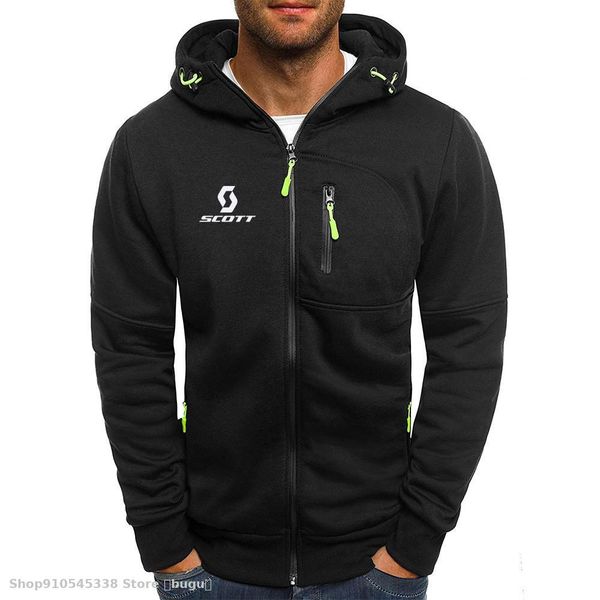 men's sweatshirt, men's zipper, clothes, Black