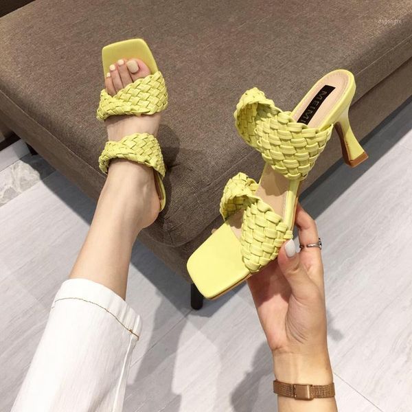 sandals women white leather summer weave design lady high heels slippers shoes woman yellow outside sandalias femmes1, Black
sandals women white leather summer weave design lady high heels slippers shoes woman yellow outside sandalias femmes1, Black