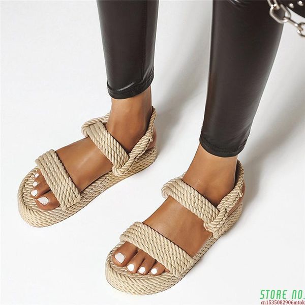 sandals 2021 summer flat women rope female beach shoes wedge flip flops comfortable platform women's feminina, Black
sandals 2021 summer flat women rope female beach shoes wedge flip flops comfortable platform women's feminina, Black