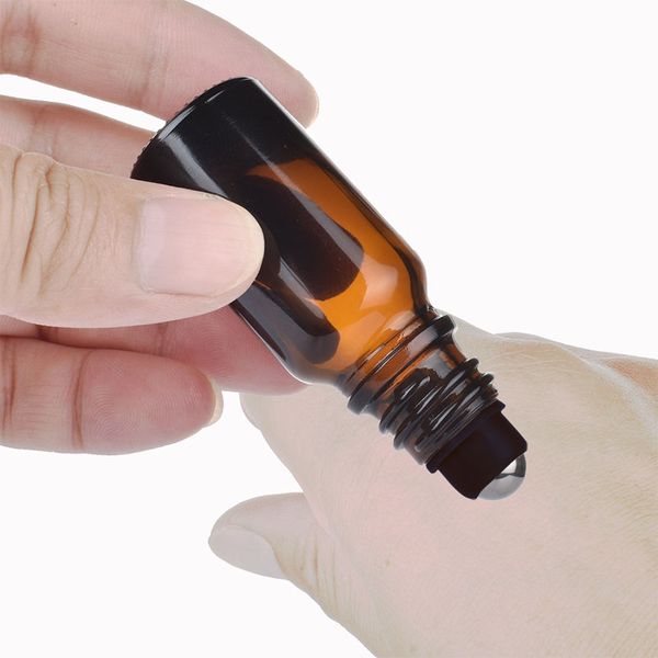 5ml amber glass roll on bottle with metal ball brown roller essential oils vials wholesale
5ml amber glass roll on bottle with metal ball brown roller essential oils vials wholesale
