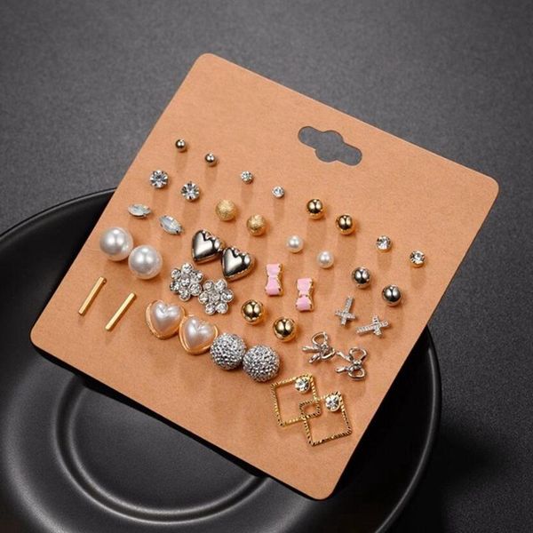 stud 20 pairs pack elegant mixed geometric heart flower earrings set for women lady crystal rhinestone earing jewelry wholesale, Golden;silver
stud 20 pairs pack elegant mixed geometric heart flower earrings set for women lady crystal rhinestone earing jewelry wholesale, Golden;silver