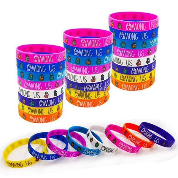 game among us silicone bracelet rubber wrist band bracelets women men among us cute cartoon anime wristband bangle e121405, Red;brown
game among us silicone bracelet rubber wrist band bracelets women men among us cute cartoon anime wristband bangle e121405, Red;brown