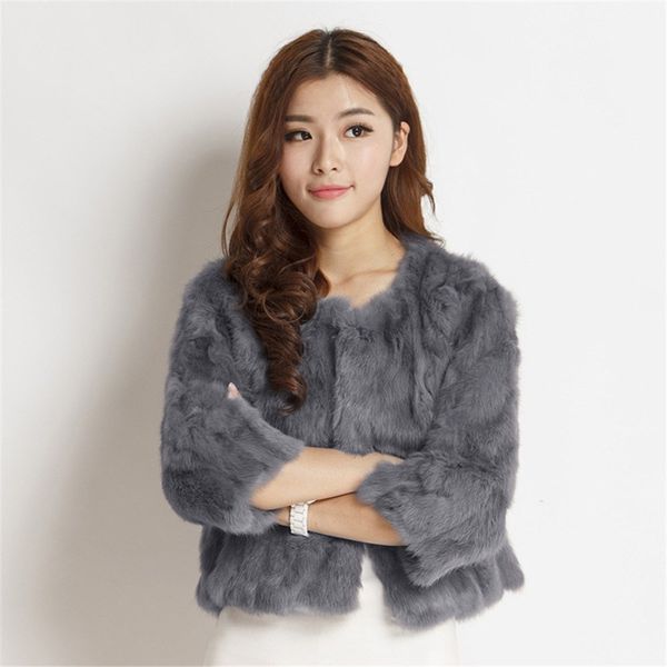 ethel anderson women's real rabbit fur coat natural rabbit fur classic o-neck fashion slim thin rabbit fur coat 201103, Black
ethel anderson women's real rabbit fur coat natural rabbit fur classic o-neck fashion slim thin rabbit fur coat 201103, Black