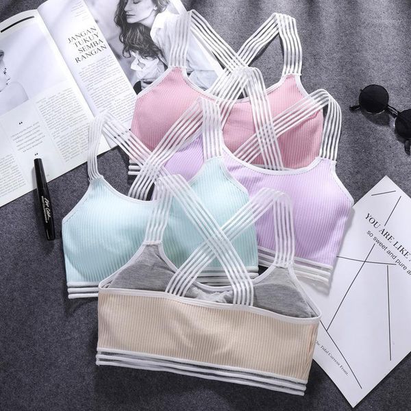 gym clothing cotton sports yoga women fitness bra running wear for wire stretch 1, White;black
gym clothing cotton sports yoga women fitness bra running wear for wire stretch 1, White;black