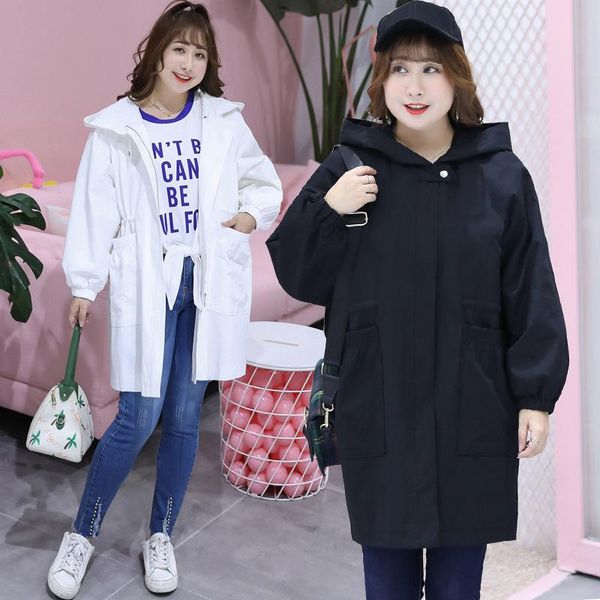 women's trench coats plus size casual adjustable waist long for women loose hooded european solid zipper designer wind breaker, Tan;black
women's trench coats plus size casual adjustable waist long for women loose hooded european solid zipper designer wind breaker, Tan;black