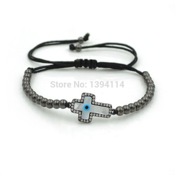 charm bracelets 20*12*2mm micro pave cz hamas shell eye rectangular cross & 4mm round beads braided macrame bracelet jewelry, Golden;silver
charm bracelets 20*12*2mm micro pave cz hamas shell eye rectangular cross & 4mm round beads braided macrame bracelet jewelry, Golden;silver
