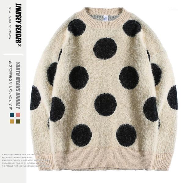 women's sweaters women mens classic big dots sweater men 2021 autumn warm fashion long sleeve knitwear pullover clothes1, White;black
women's sweaters women mens classic big dots sweater men 2021 autumn warm fashion long sleeve knitwear pullover clothes1, White;black
