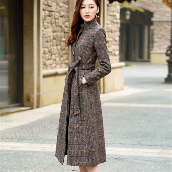 woolen coat women classic long wool coats button wool trench jackets winter outerwear plaid women coats1, Black
woolen coat women classic long wool coats button wool trench jackets winter outerwear plaid women coats1, Black