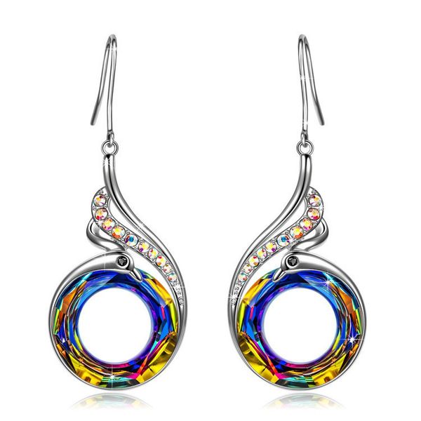 fashion nirvana phoenix earrings necklace jewelry set rainbow crystal peacock zircon drop earring bracelet for women, Silver
fashion nirvana phoenix earrings necklace jewelry set rainbow crystal peacock zircon drop earring bracelet for women, Silver